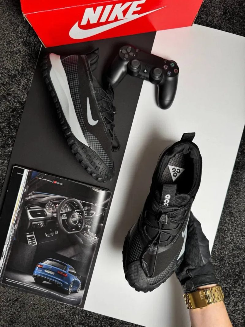 Чоловічі кросівки найк маунтін флай Nike ACG Mountain Fly Low GTX Black Grey [41-46] — фото 2