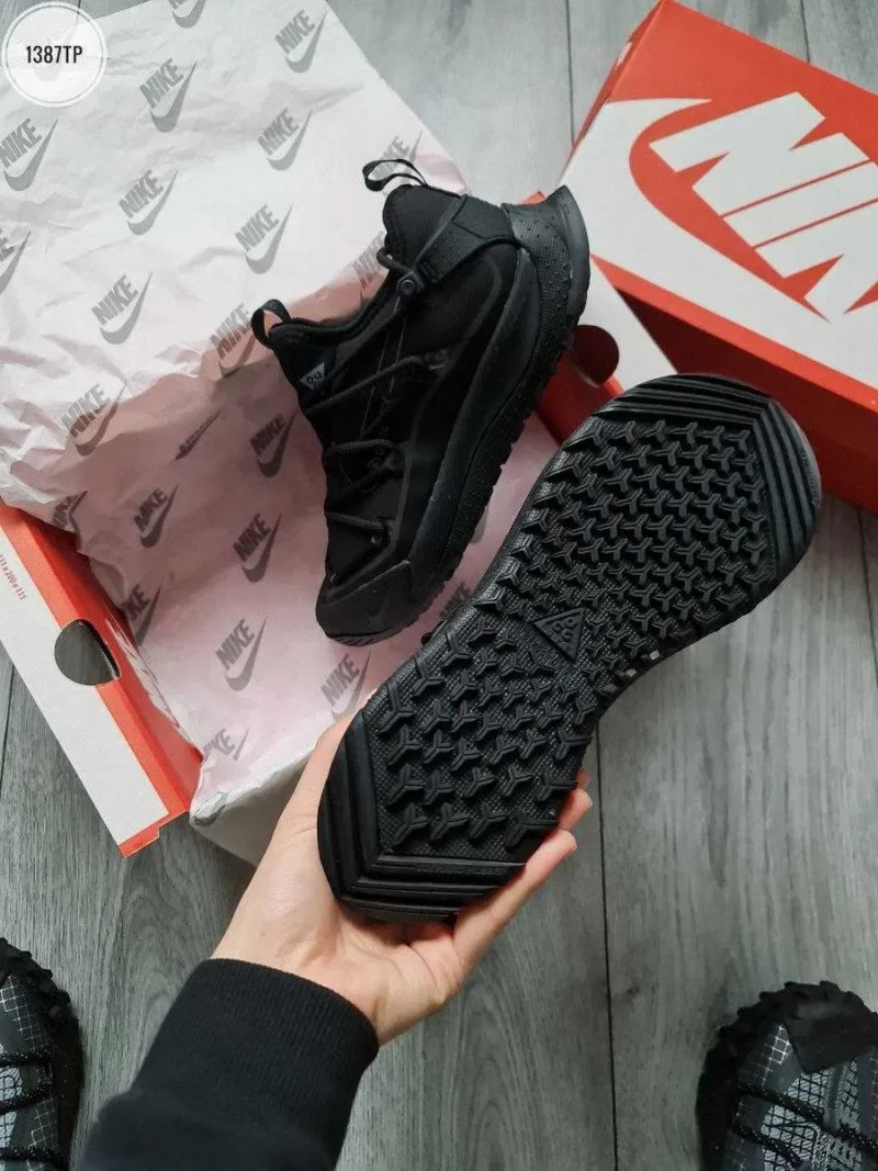 Чоловічі кросівки Nike ACG Terra Antarktik GORE-TEX Low "Total Black" Розміри 40-45 — фото 6