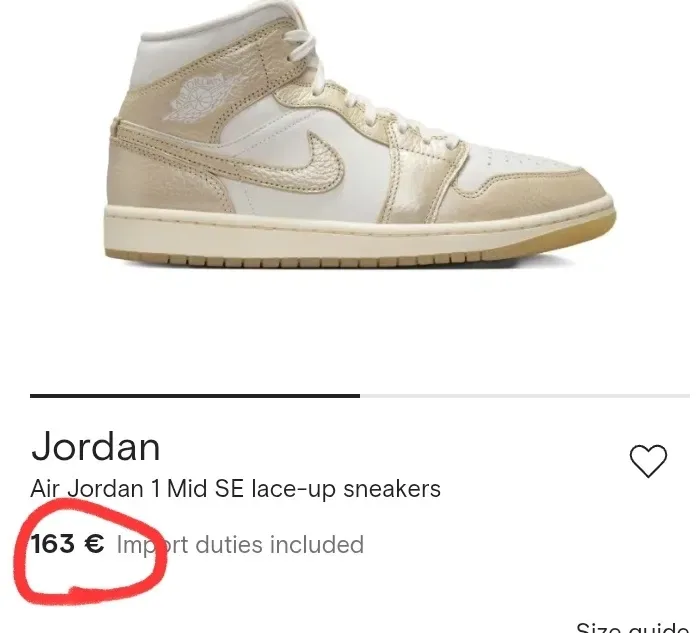 Чоловічі кросівки Nike Air Jordan 1 Mid SE(Оригінал)42,5-27,5см 43-28см 44-28,5см 44,5-29 см — фото 2