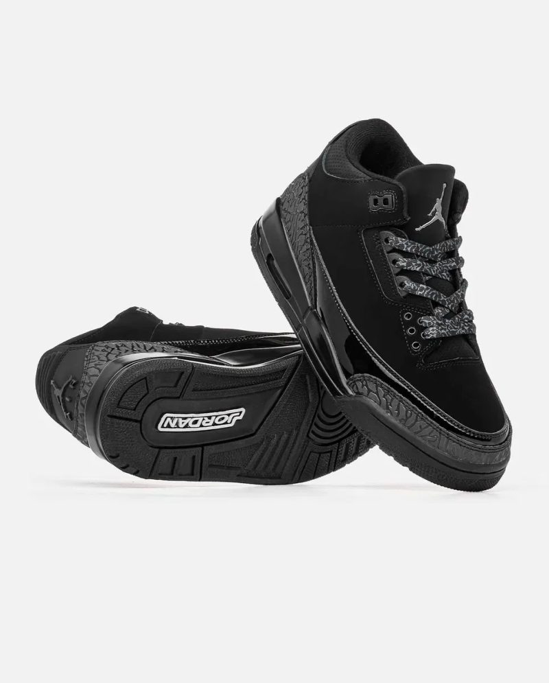 Чоловічі кросівки Nike Air Jordan 3 'Black Cat' Розміри 40-45 — фото 8