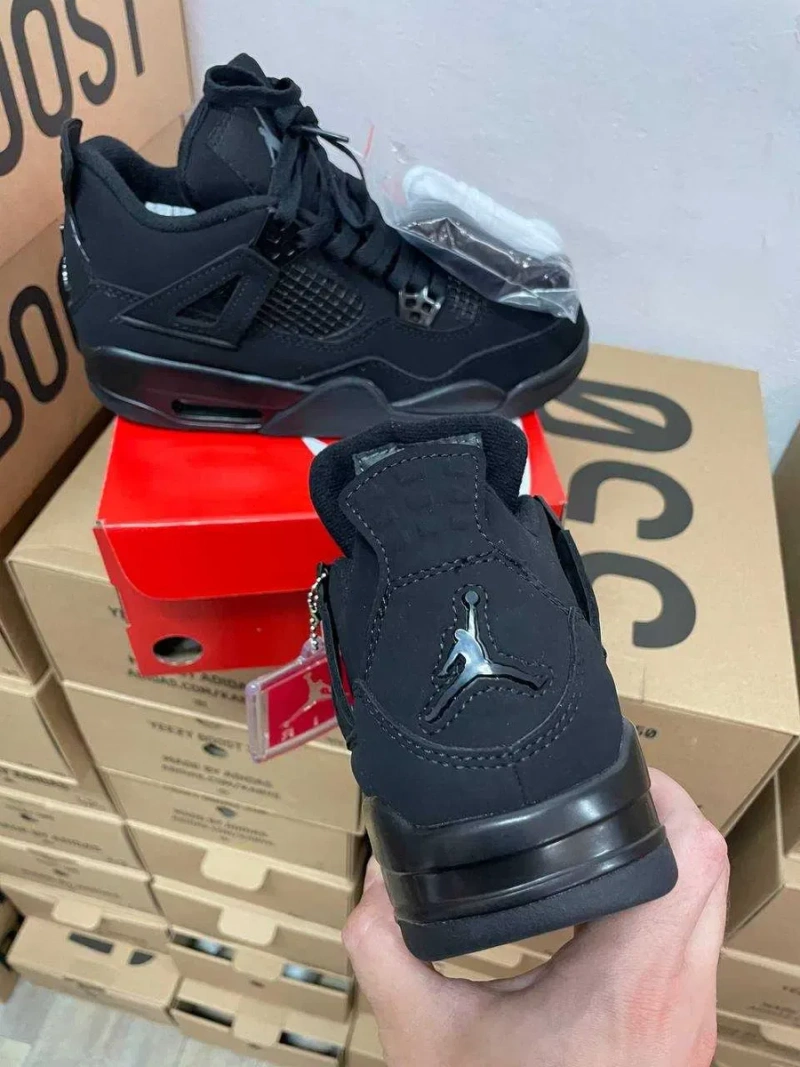 Чоловічі кросівки Nike Air Jordan 4 Retro Black Cat "#DJR12" Розміри 40-45 — фото 5