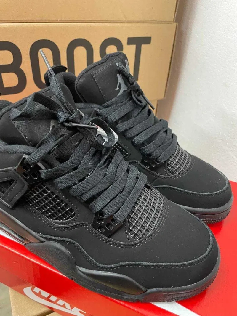 Чоловічі кросівки Nike Air Jordan 4 Retro Black Cat "#DJR12" Розміри 40-45 — фото 7