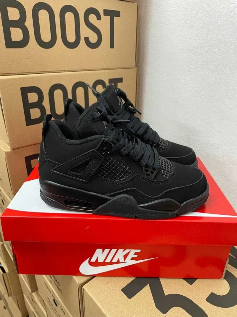 Чоловічі кросівки Nike Air Jordan 4 Retro Black Cat "#DJR12" Розміри 40-45 — фото 8