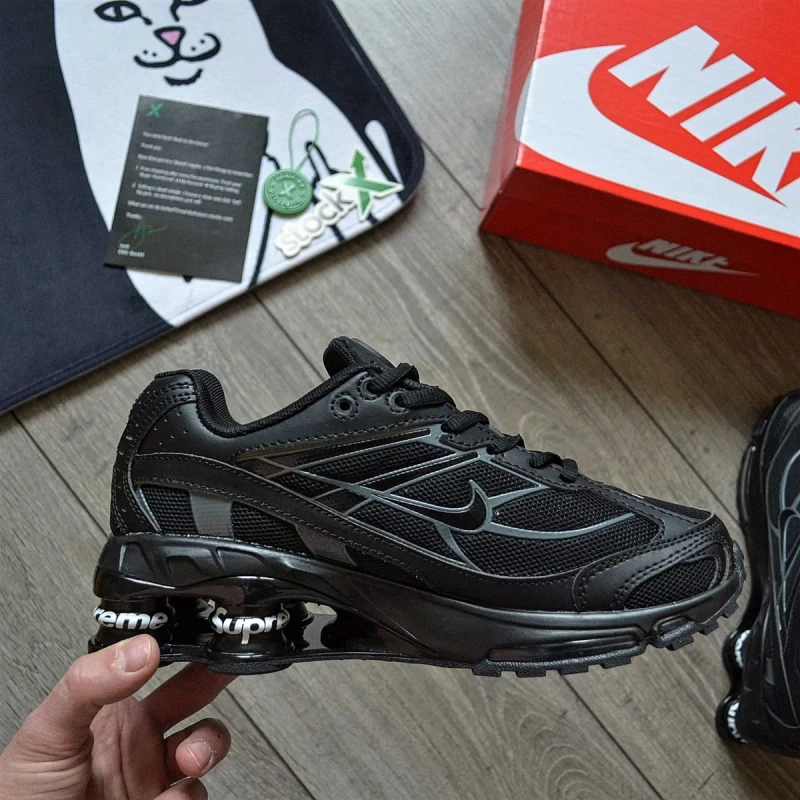 Чоловічі кросівки Nike x Supreme Shox Ride 2 SP "Black" Розміри 40-45 — фото 7