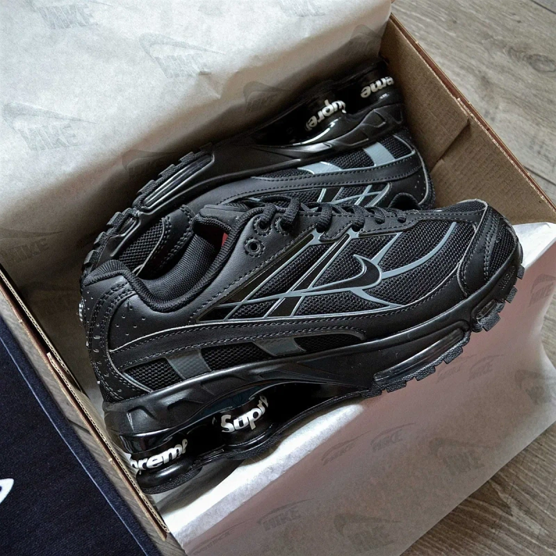 Чоловічі кросівки Nike x Supreme Shox Ride 2 SP "Black" Розміри 40-45 — фото 8