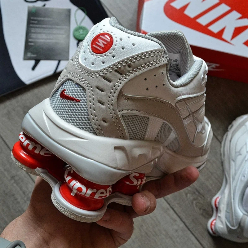 Чоловічі кросівки Nike x Supreme Shox Ride 2 SP "White" Розміри 40-45 — фото 5