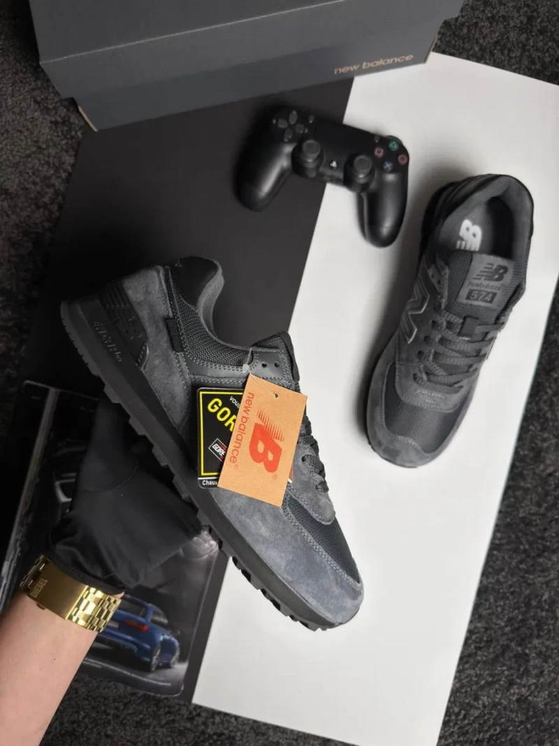 Чоловічі кросівки нью беланс New Balance 574 GTX M Grey Black [41-46] — фото 3