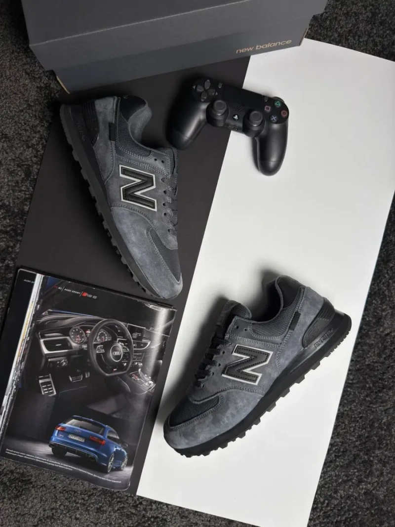 Чоловічі кросівки нью беланс New Balance 574 GTX M Grey Black [41-46] — фото 8