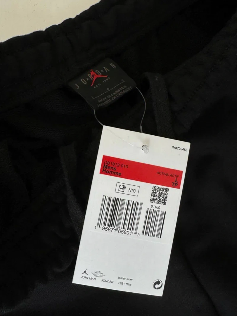 Чоловічі шорти Jordan big logo чорні / шорти джордан без флісу на літо — фото 4