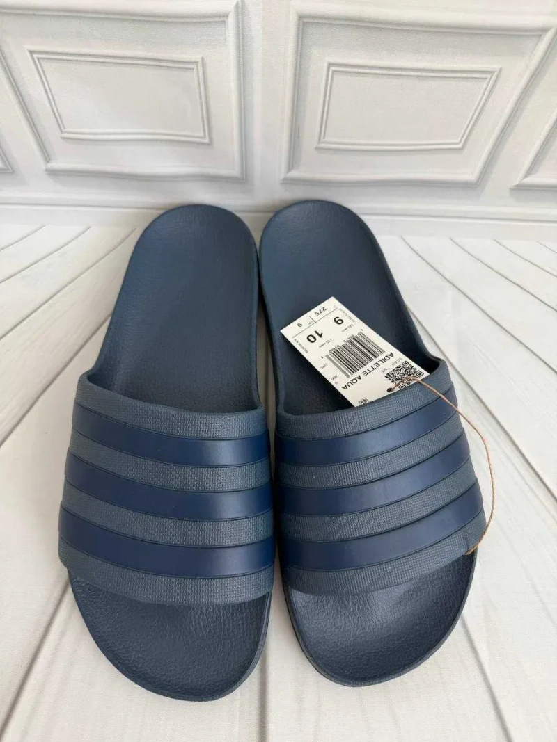 Чоловічі сині слайди шльопанці Adidas Adilette Aqua сині — фото 4