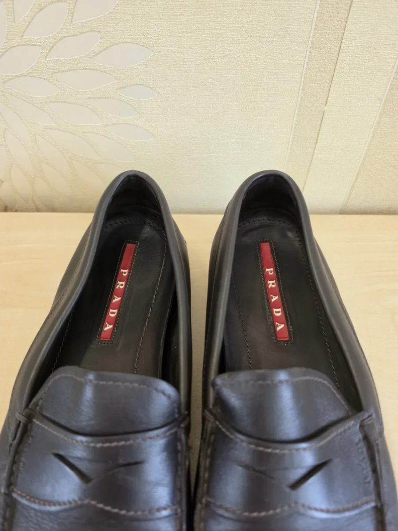 Чоловічі туфлі мокасини лофери Prada розмір 43-44 — фото 4