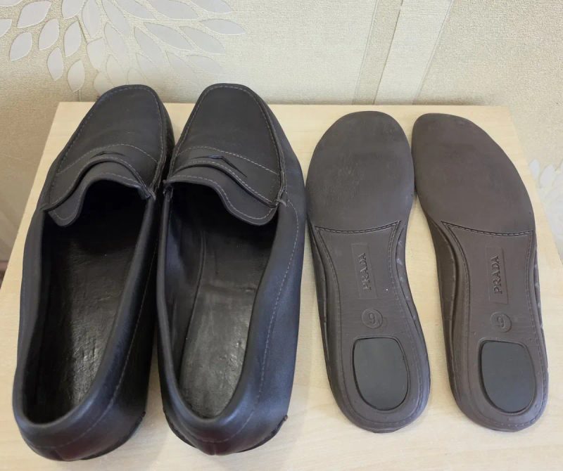 Чоловічі туфлі мокасини лофери Prada розмір 43-44 — фото 6