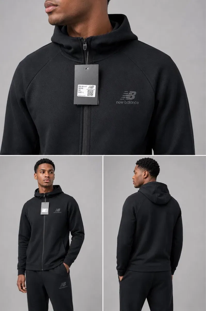 Чоловічий костюм New Balance чорний  | M-3XL | Фабричний люкс Китай — фото 8