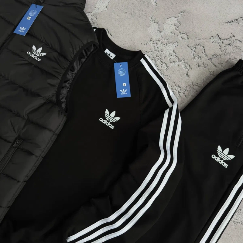 Чоловічий спортивний костюм адідас [3в1] Adidas [XS,S,M,L,XL,XXL,XXXL] + шкарпетки в подарунок! — фото 5