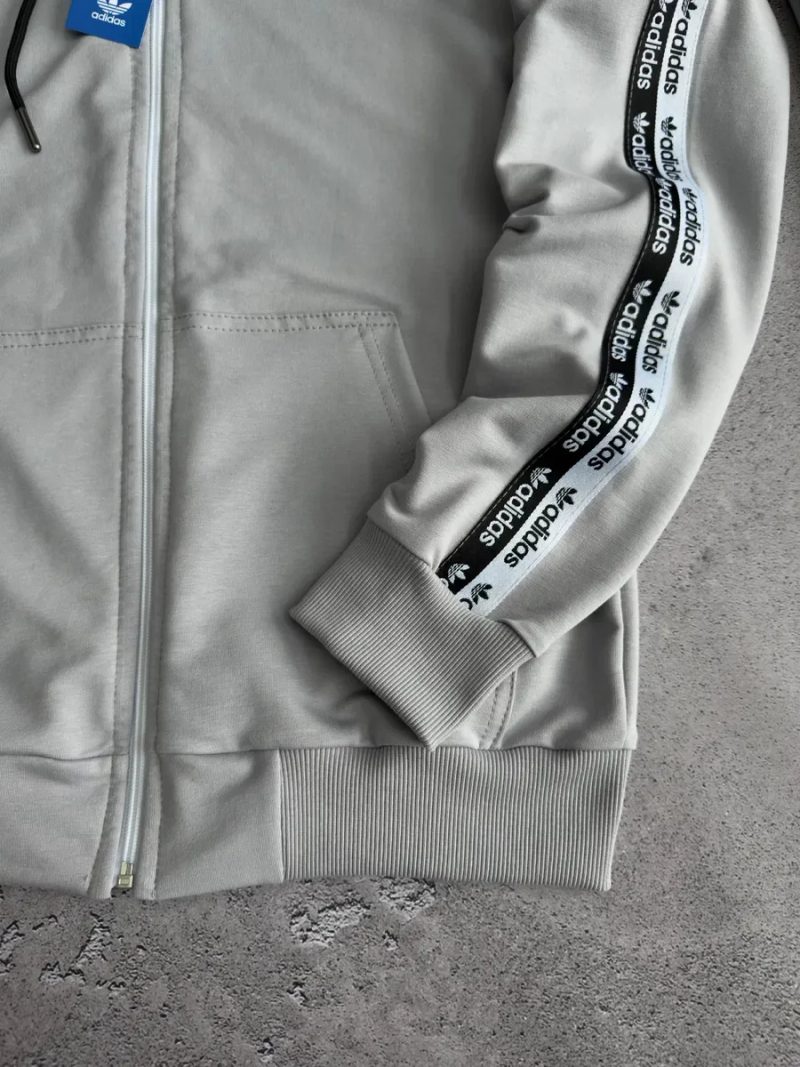 Чоловічий спортивний костюм адідас сірий/чорний Adidas [S,M,L,XL,XXL] + шкарпетки в подарунок! — фото 4