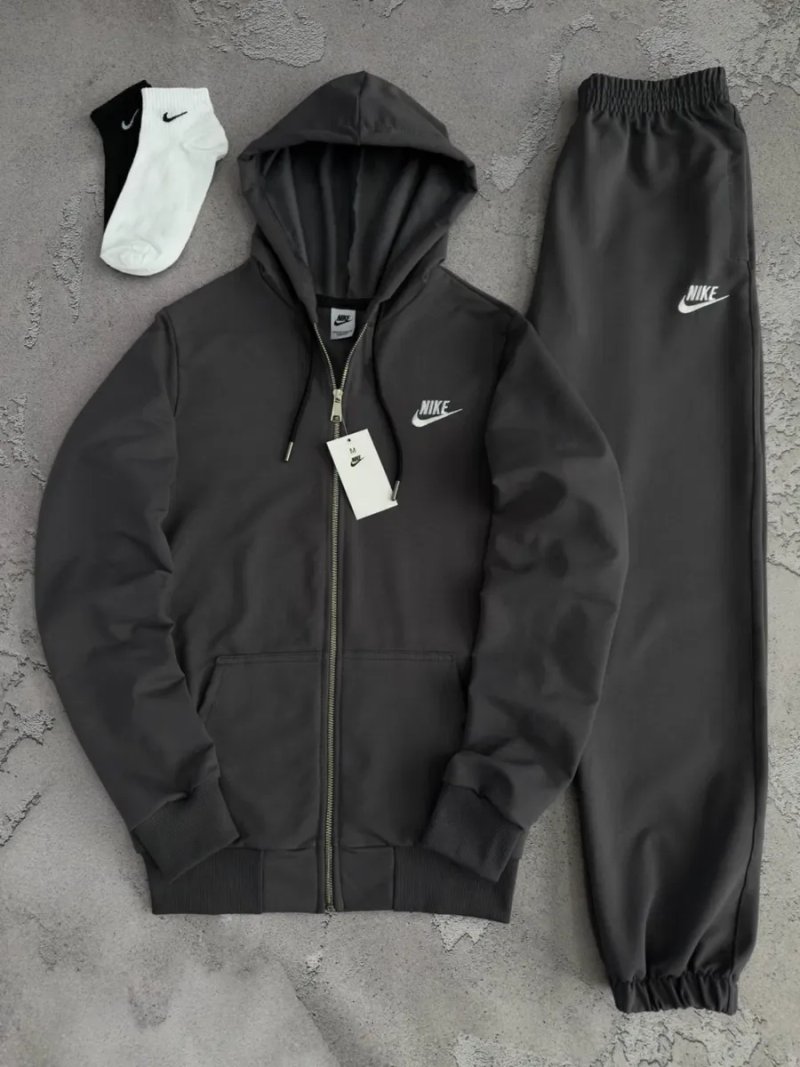 Чоловічий спортивний костюм найк батал (великі розміри) Nike [3XL,4XL,5XL,6XL,7XL] + шкарпетки в подарунок! — фото 2