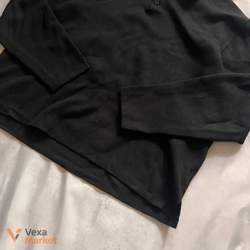 Чорна чоловіча сорочка поло Zara розмір M — фото 3