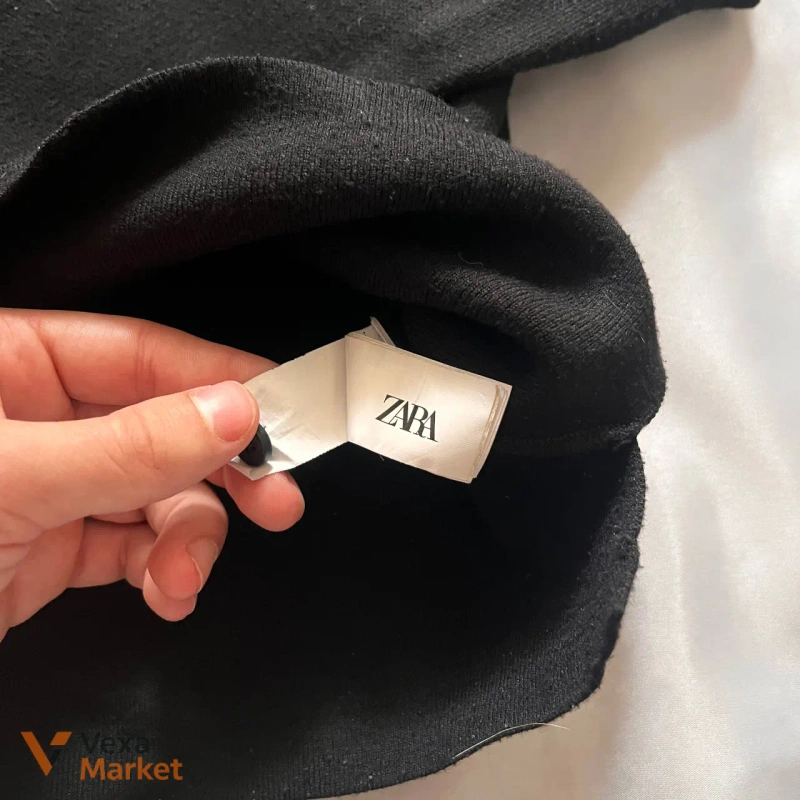 Чорна чоловіча сорочка поло Zara розмір M — фото 6