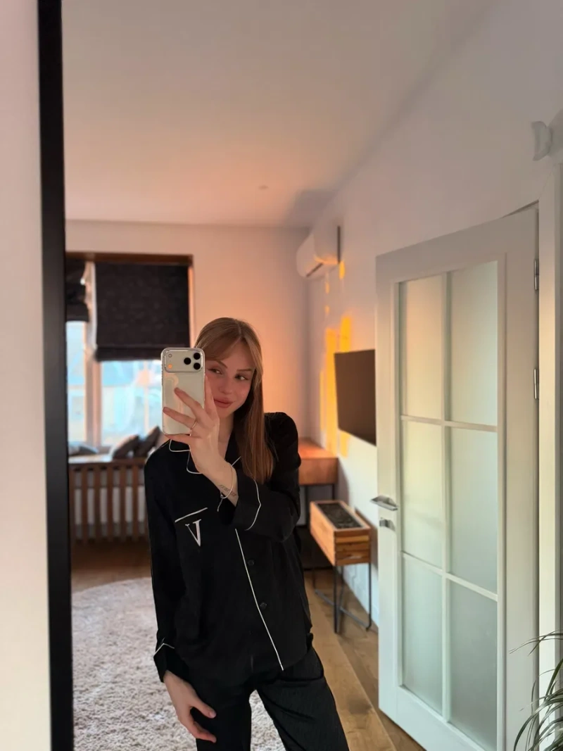 Чорна піжама Victoria’s Secret — фото 7