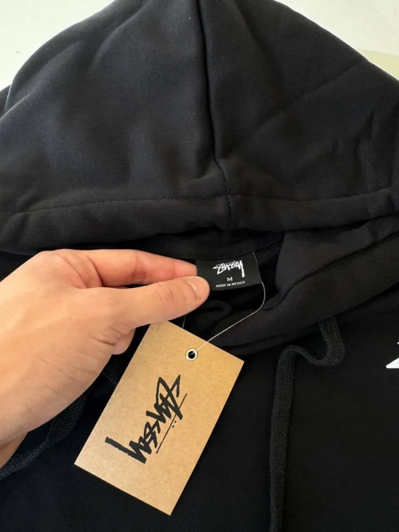 Чорне худі Stussy 8 ball/ біла кофта стуссі / светр стюссі з лого — фото 5