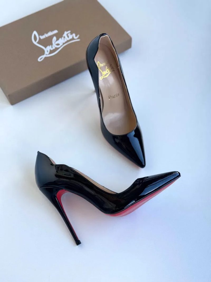 Чорні туфлі лодочки Louboutin So Kate / Hot Chick Лабутены 10 см 12 см черные туфли лабутен — фото 2