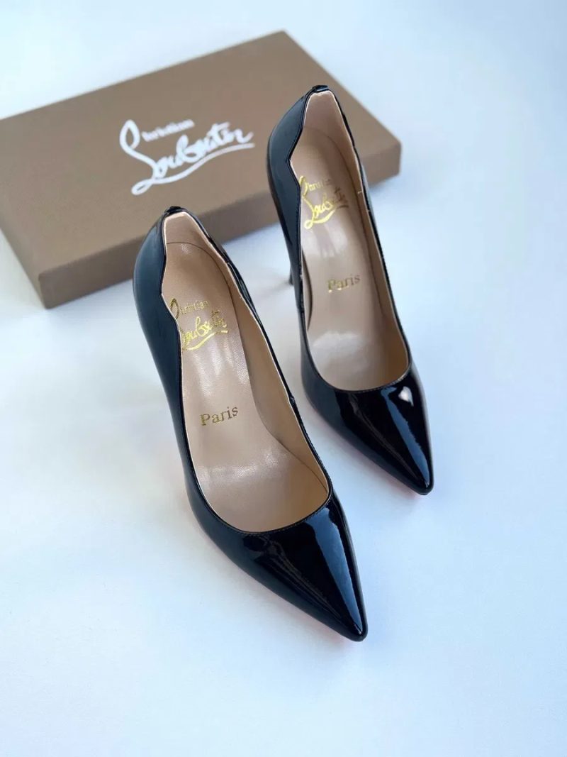 Чорні туфлі лодочки Louboutin So Kate / Hot Chick Лабутены 10 см 12 см черные туфли лабутен — фото 3