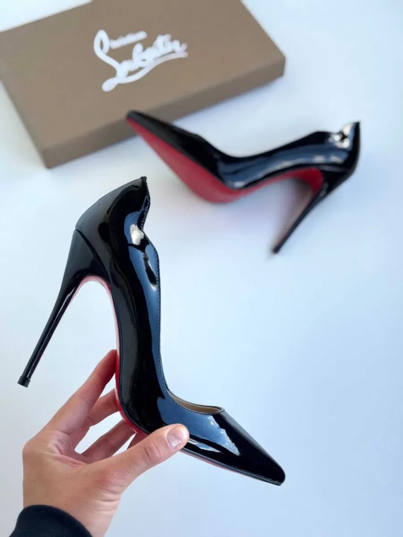 Чорні туфлі лодочки Louboutin So Kate / Hot Chick Лабутены 10 см 12 см черные туфли лабутен — фото 4