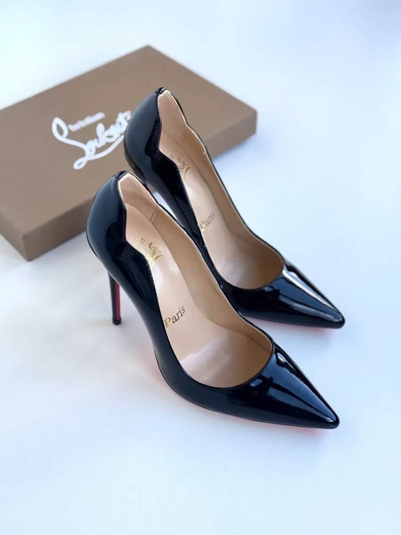 Чорні туфлі лодочки Louboutin So Kate / Hot Chick Лабутены 10 см 12 см черные туфли лабутен — фото 5