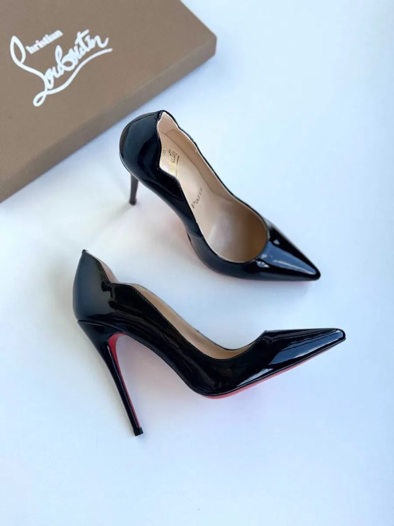 Чорні туфлі лодочки Louboutin So Kate / Hot Chick Лабутены 10 см 12 см черные туфли лабутен — фото 6