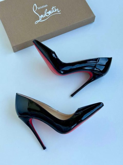 Чорні туфлі лодочки Louboutin So Kate Лабутены 10 см 12 см черные туфли лабутен