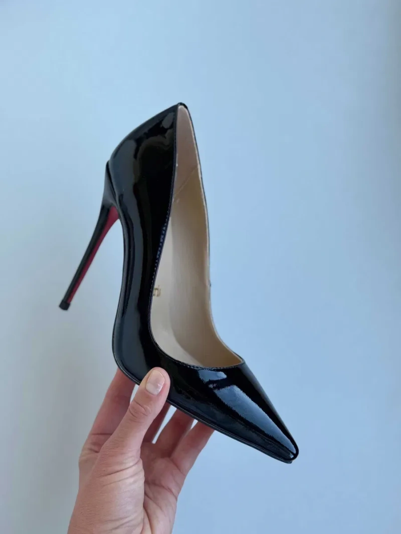Чорні туфлі лодочки Louboutin So Kate Лабутены 10 см 12 см черные туфли лабутен — фото 5
