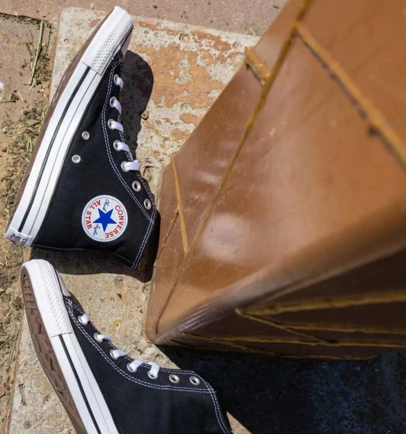 Converse Chuck Taylor All Star Hi Black Чорні конверси високі класика — фото 4