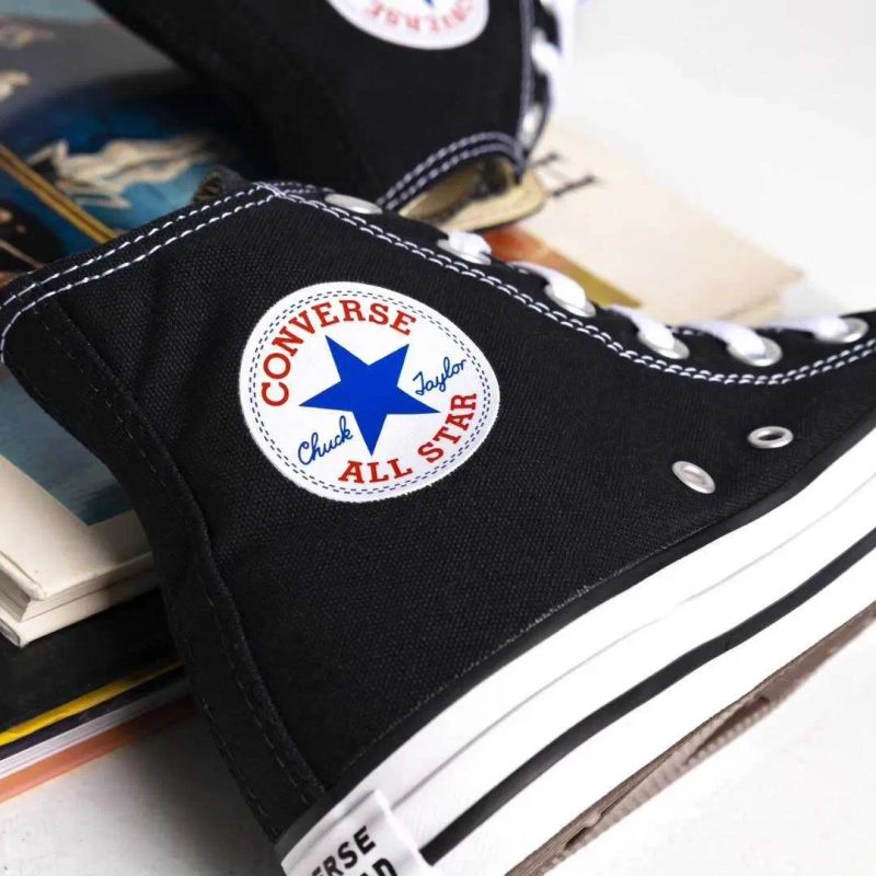 Converse Chuck Taylor All Star Hi Black Чорні конверси високі класика — фото 6