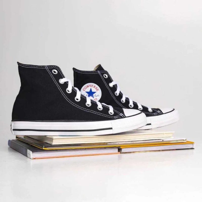 Converse Chuck Taylor All Star Hi Black Чорні конверси високі класика — фото 7
