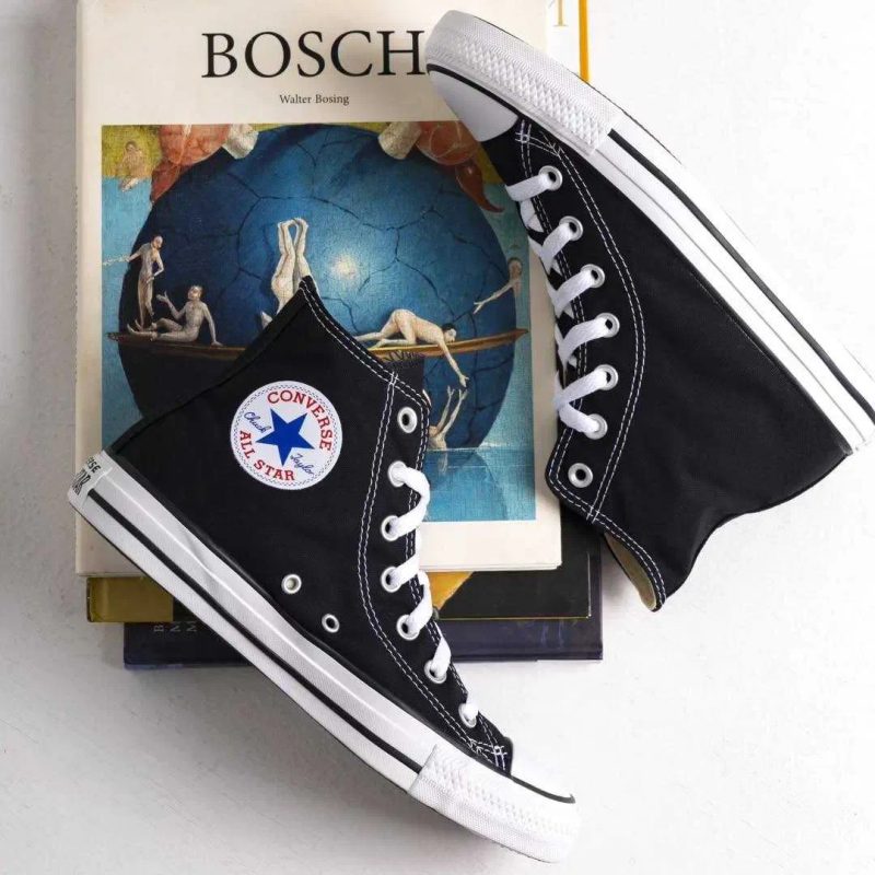 Converse Chuck Taylor All Star Hi Black Чорні конверси високі класика — фото 8