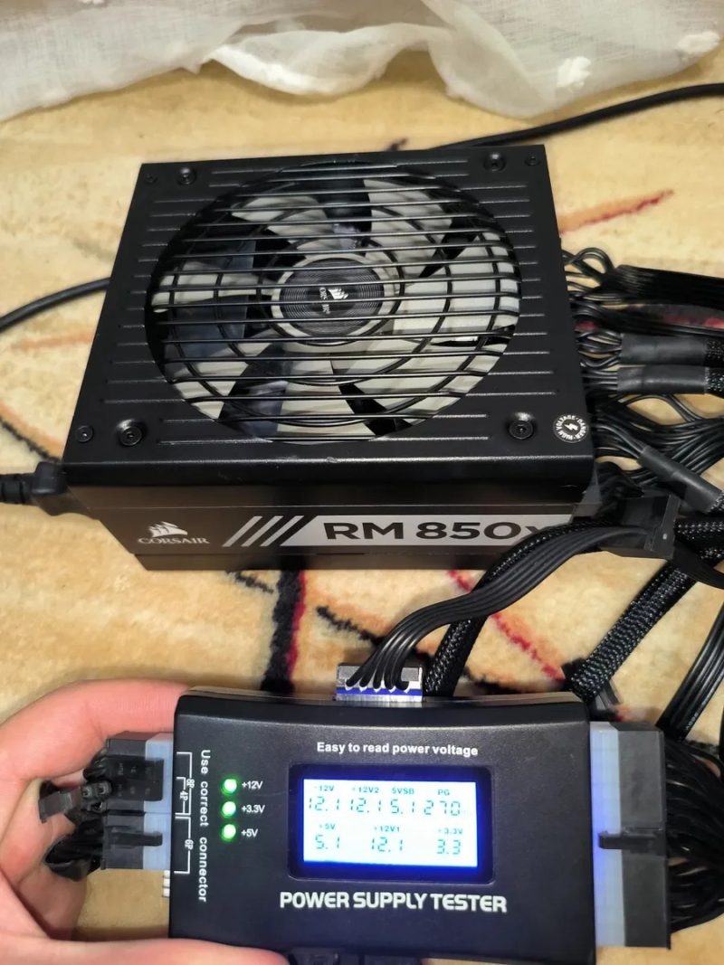 Corsair RM850x 80 Plus Gold 2020 рік Блок живлення ігровий модульний gtx rtx gt rx mx gaming oc — фото 6