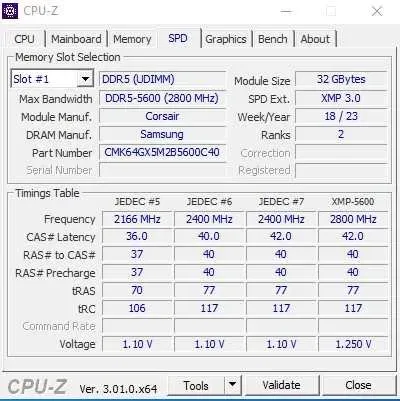 Corsair Vengeance DDR5 64GB 2×32GB 5200MHz — фото 3