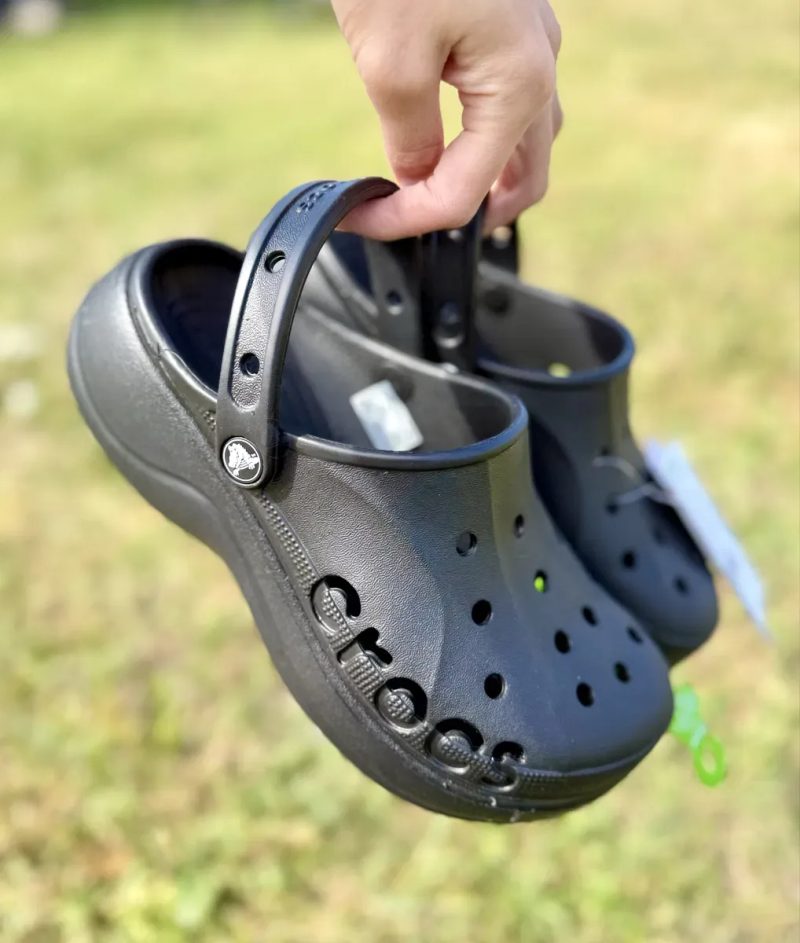 Crocs Classic Baya Platform Clog Black жіночі крокс — фото 2