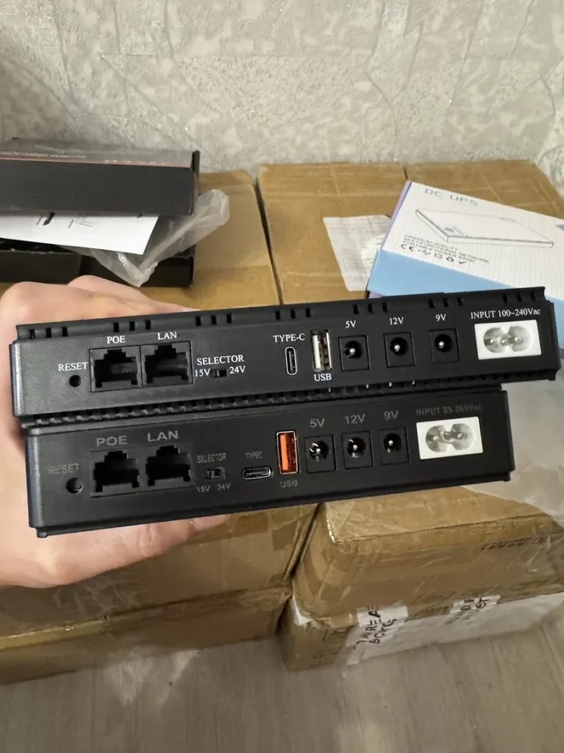DC1036P UPS (36W, 20000mAh) 5V2A/9V2A/12V2A/POE + USB-C — фото 4