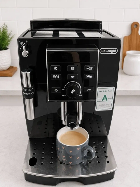 De'Longhi ECAM 23.120.B – автоматична кавомашина, обслужена.