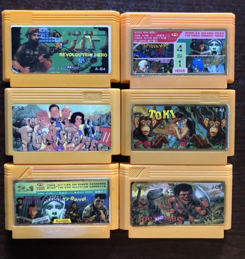 Dendy (Денді): Battletoads & Double Dragon, Aladdin Addams Family, Toki Joe and Mac, Chip and Dales, Ton and Jerry, Terminator Buck Ohare, Godzila — фото 2