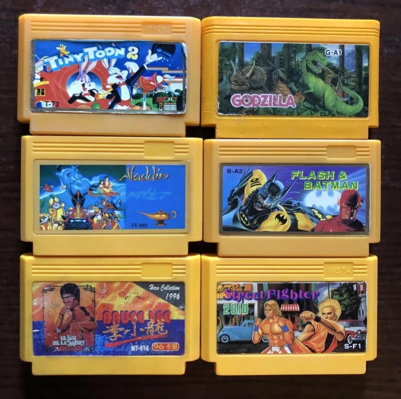 Dendy (Денді): Battletoads & Double Dragon, Aladdin Addams Family, Toki Joe and Mac, Chip and Dales, Ton and Jerry, Terminator Buck Ohare, Godzila — фото 6