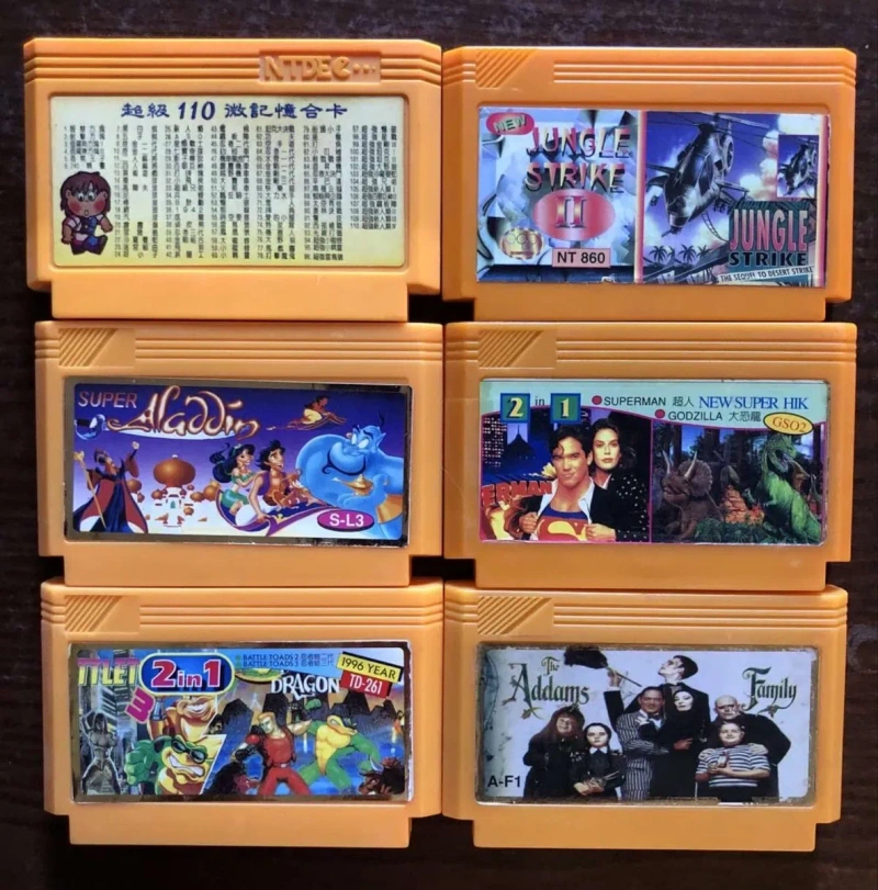 Dendy (Денді): Battletoads & Double Dragon, Aladdin Addams Family, Toki Joe and Mac, Chip and Dales, Ton and Jerry, Terminator Buck Ohare, Godzila — фото 8