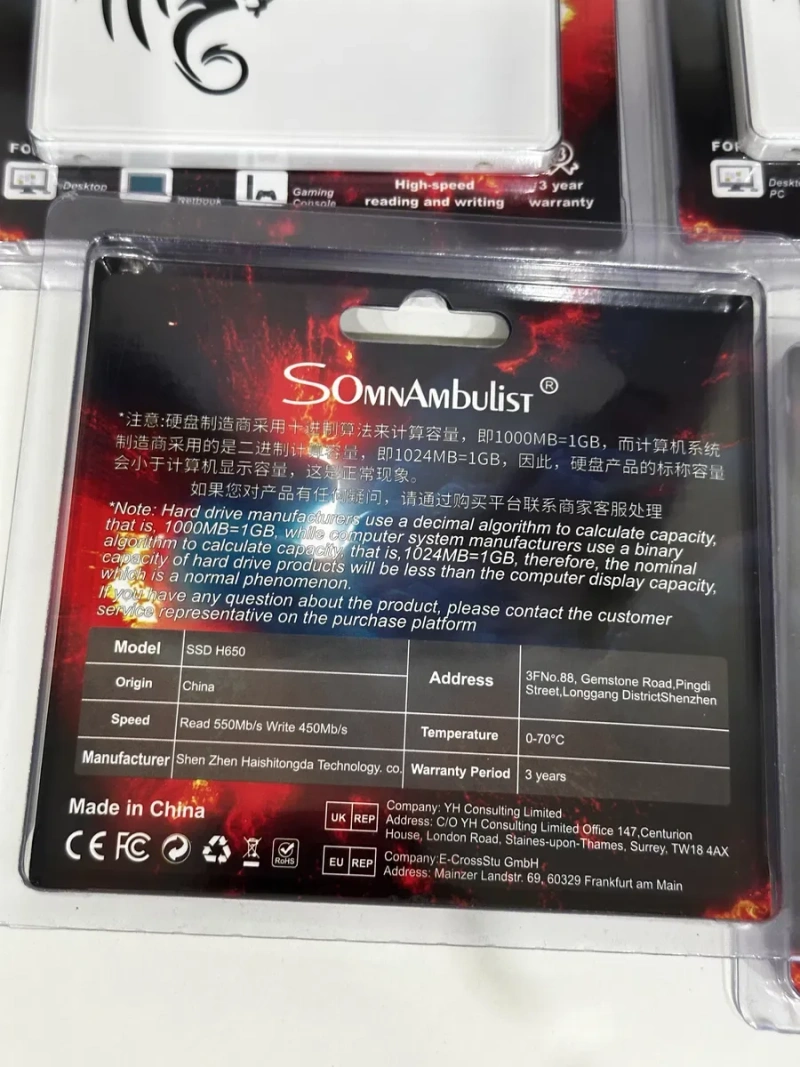 Диск SSD SATA3 256-512Gb 2.5 Нові! — фото 2