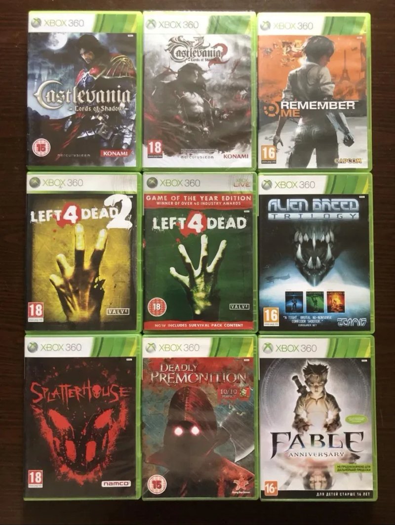 Диски на XBOX: Forza, Splatterhouse, Fable, Remember Me, Left4Dead, Castlevania Mafia The Evil Dead, GTA San Andreas Fallout Resident Evil, Alan Wake — фото 2