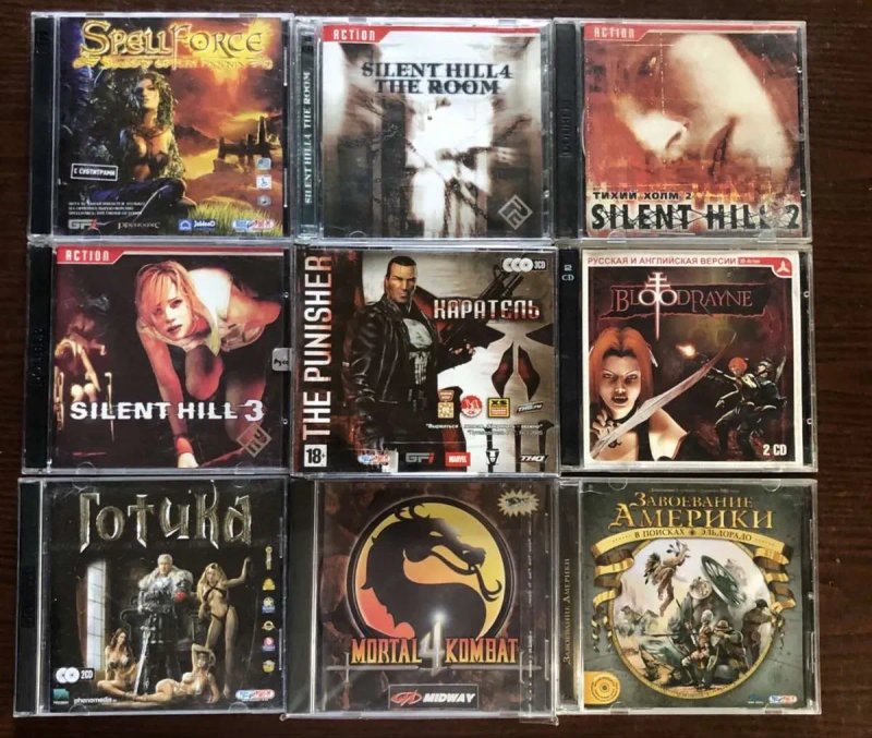 Диски PC (ПК): Герои Каратель Prototype Stalker Зов Припяти Шорох Warcraft Петька Готика Mortal Kombat, Silent Hill Казаки Diablo FEAR WarCraft — фото 7