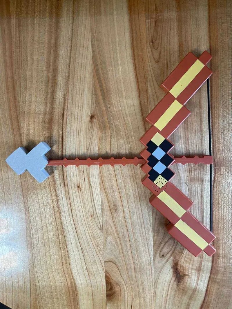 Дитячий лук зі стрілами в стилі Minecraft зі звуковими ефектами із гри Майнкрафт — фото 3