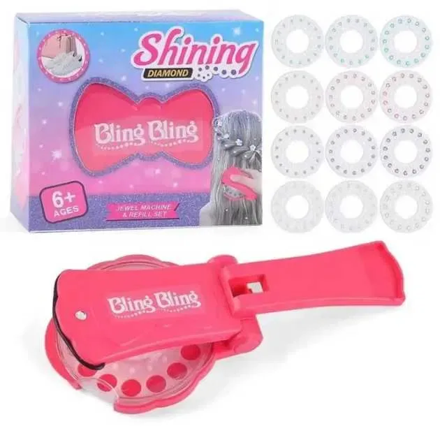 Дитячий стайлер для волосся Baby Bling, стрази на волосся для дітей — фото 2
