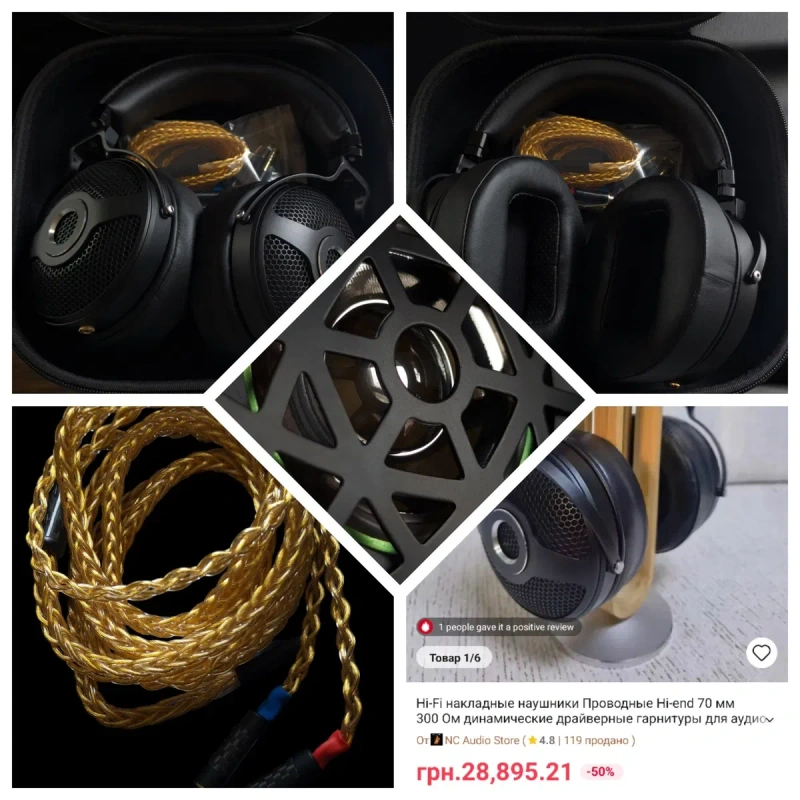 Diy hi-fi hi-end навушники динамік ZMF VC звук focal utopia  meze audeze — фото 3