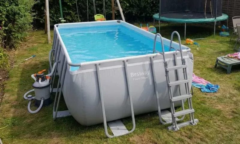 ‼️ДНІПРО‼️ Каркасний басейн Bestway 56457, каркасный бассейн 412 x 201 x 122 см з піщаним насос-фільтром 2006 л/ч та драбиною — фото 2